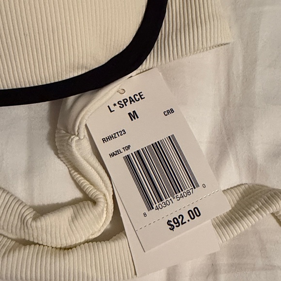 L Space Hazel Bikini Top in Cream Size Medium - Picture 5 of 5
